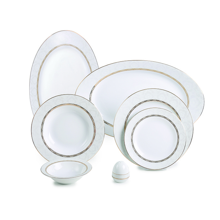 سرویس غذاخوری 28 پارچه چینی زرین ایران مدل هدیه