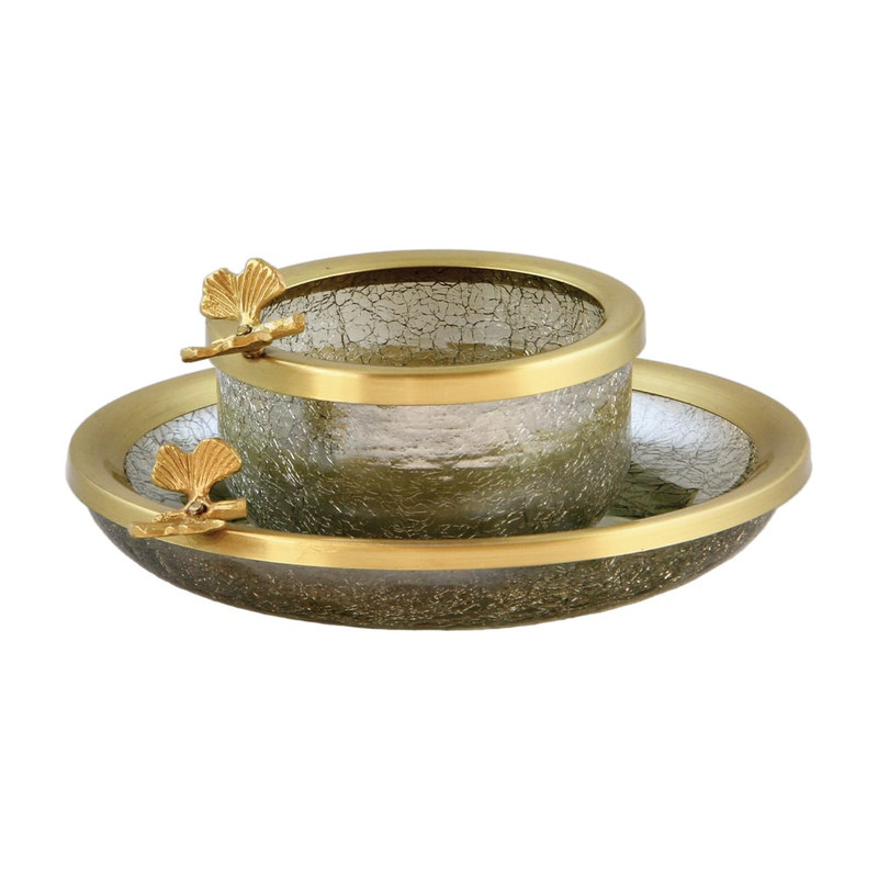 خرید و قیمت ست پیاله و پیش دستی سالی نو مدل پروانه کد B-4021 بسته 12 عددی