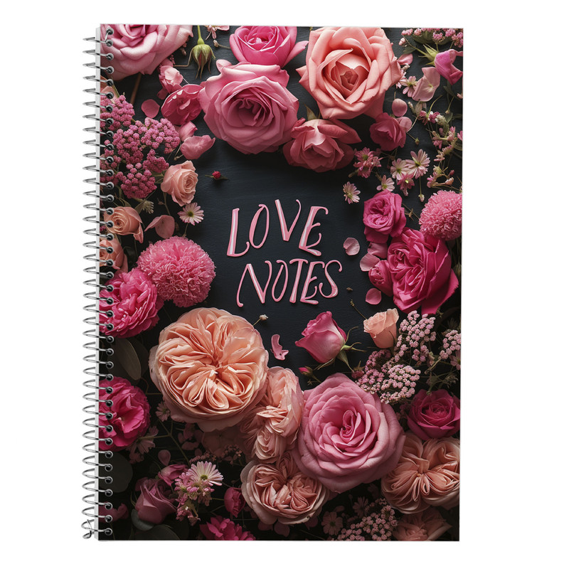 خرید و قیمت دفتر زبان 50 برگ مدوپد مدل دو خط طرح عاشقانه love کد DF14252