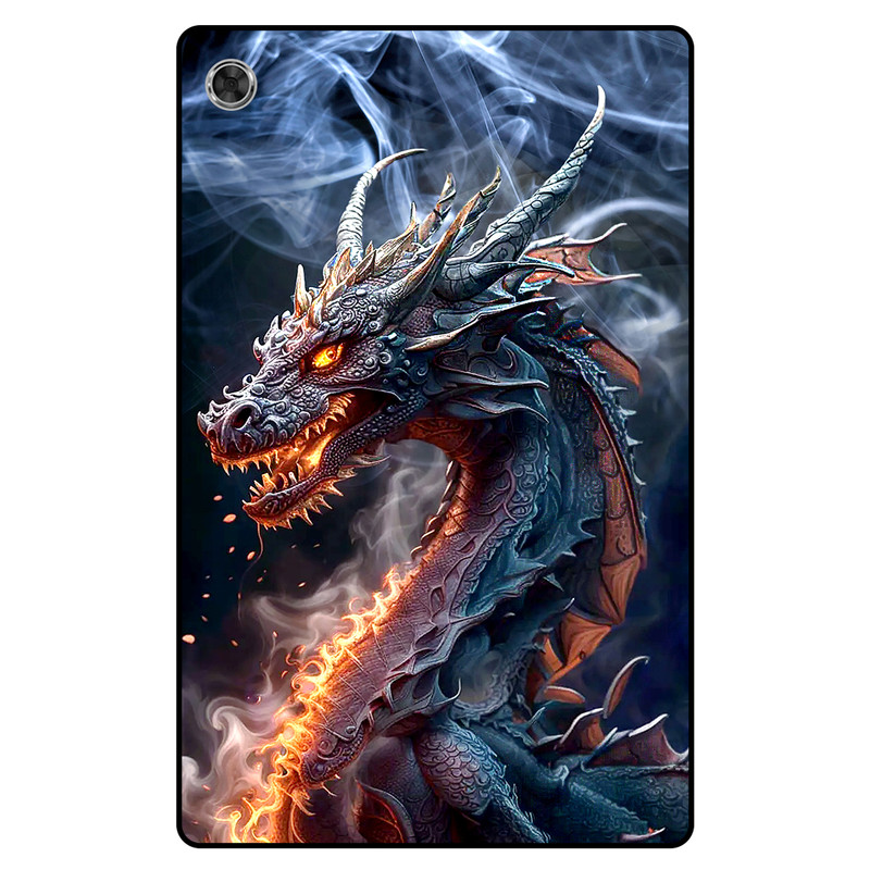 کاور مگافون طرح اژدها مدل 7453 مناسب برای تبلت لنوو Tab M10 Plus