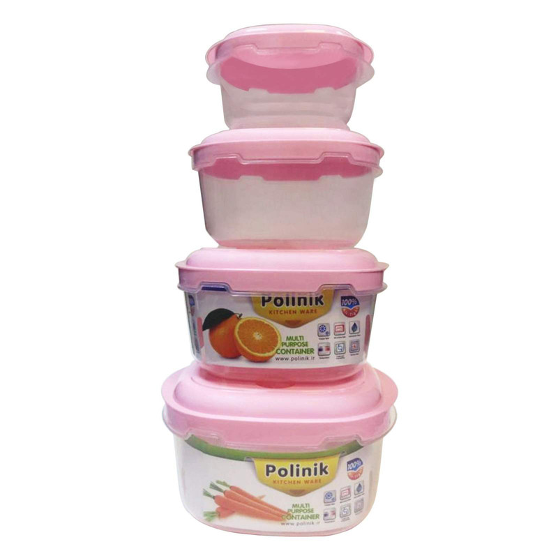 ظرف نگهدارنده پلی نیک مدل 242 مجموعه 4 عددی