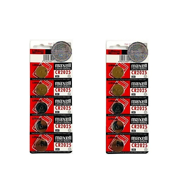 باتری سکه ای مکسل مدل Cr2025 بسته ۱۰ عددی