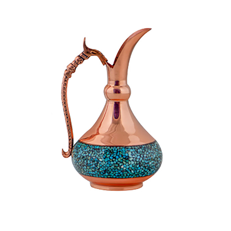 پارچ فیروزه کوبی آقاجانی مدل شلغمی کد 15