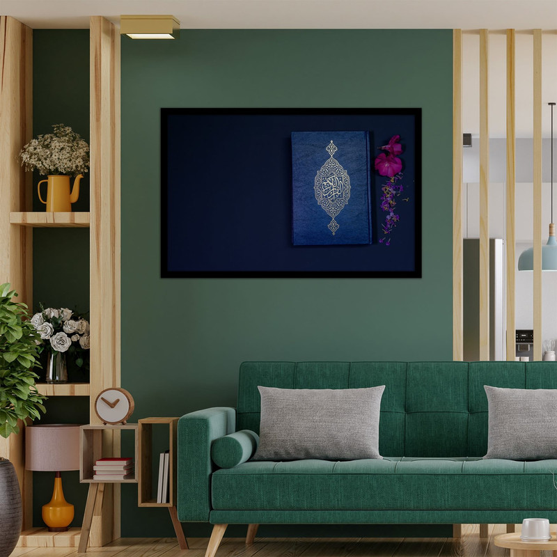 خرید و قیمت تابلو نوری بکلیت طرح تصویر مذهبی قران مدل B-bu2572