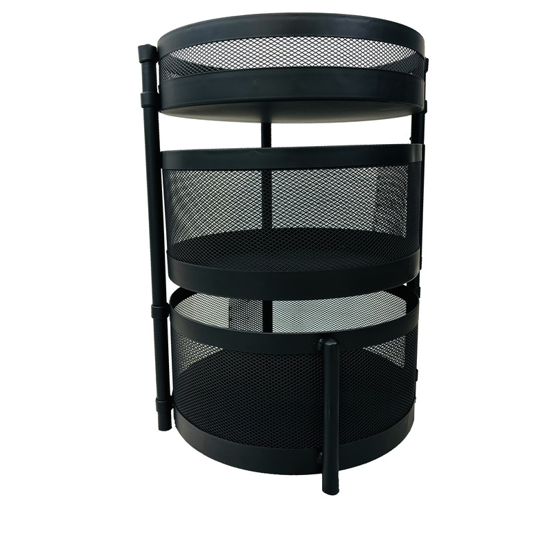 خرید و قیمت سبد سیب زمینی و پیاز ساین مدل گردان توری دو و نیم طبقه بدون چرخ