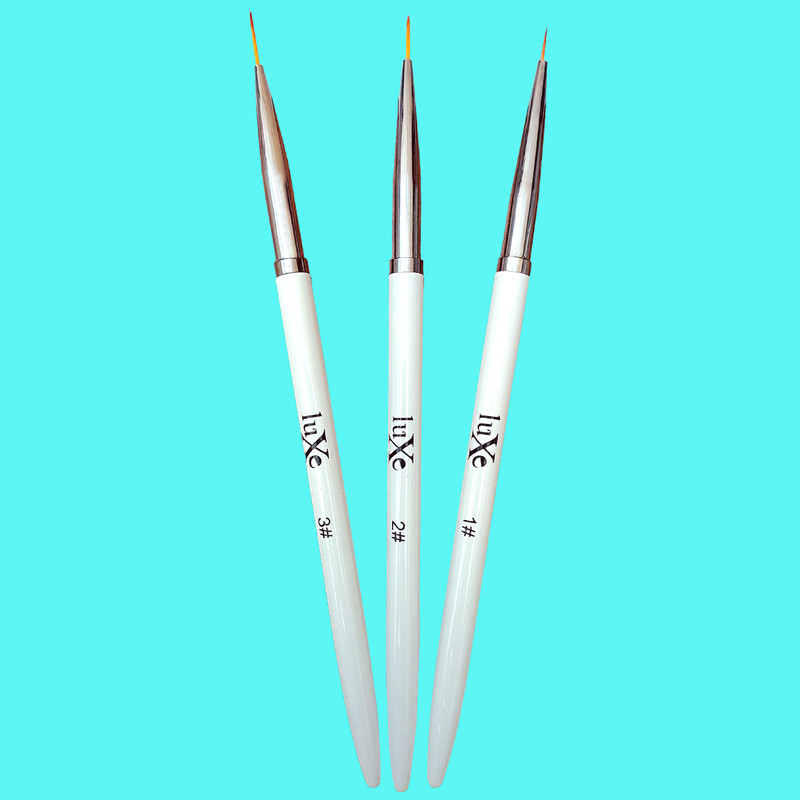 قلم موی طراحی ناخن لوکسی مدل 123 مجموعه سه عددی