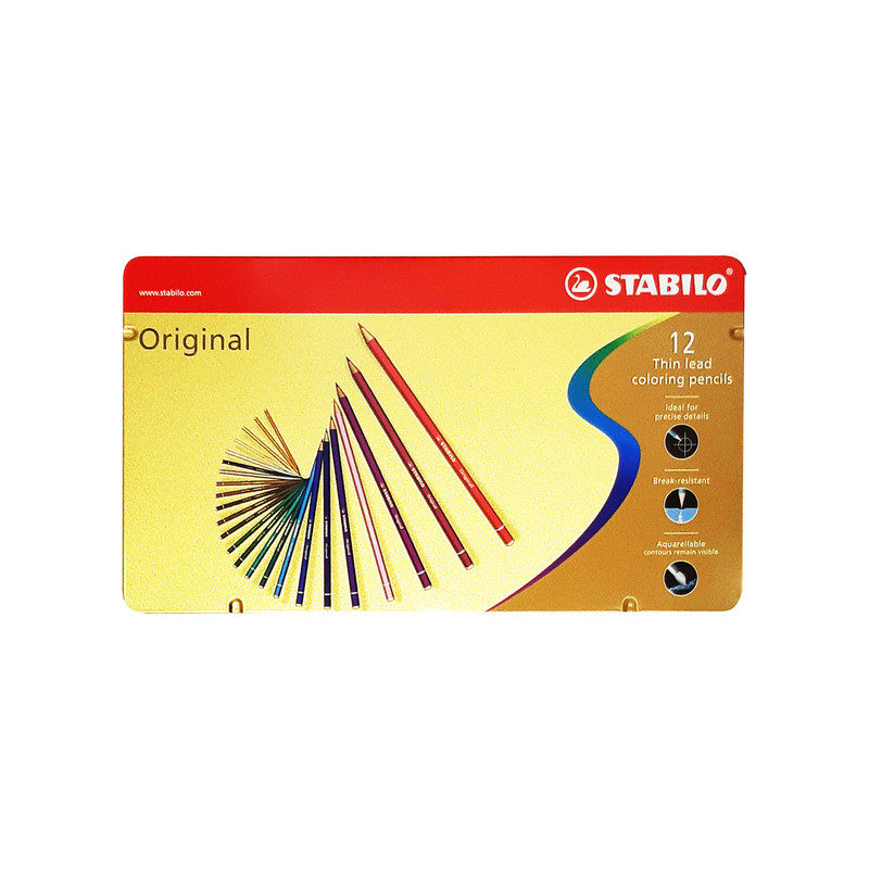 مداد رنگی 12 رنگ استابیلو مدل کلاسیک کد ST-12