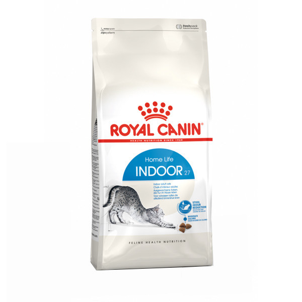 غذای خشک گربه رویال کنین مدل indoor وزن 2 کیلوگرم