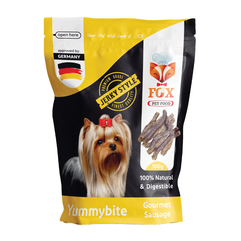 خرید و قیمت تشویقی سگ فاکس پت فود مدل سوسیس کد P1010 وزن 100 گرم