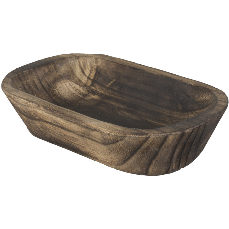 ظرف چوبی بیضی آلفا مدل 6308 سایز کوچک