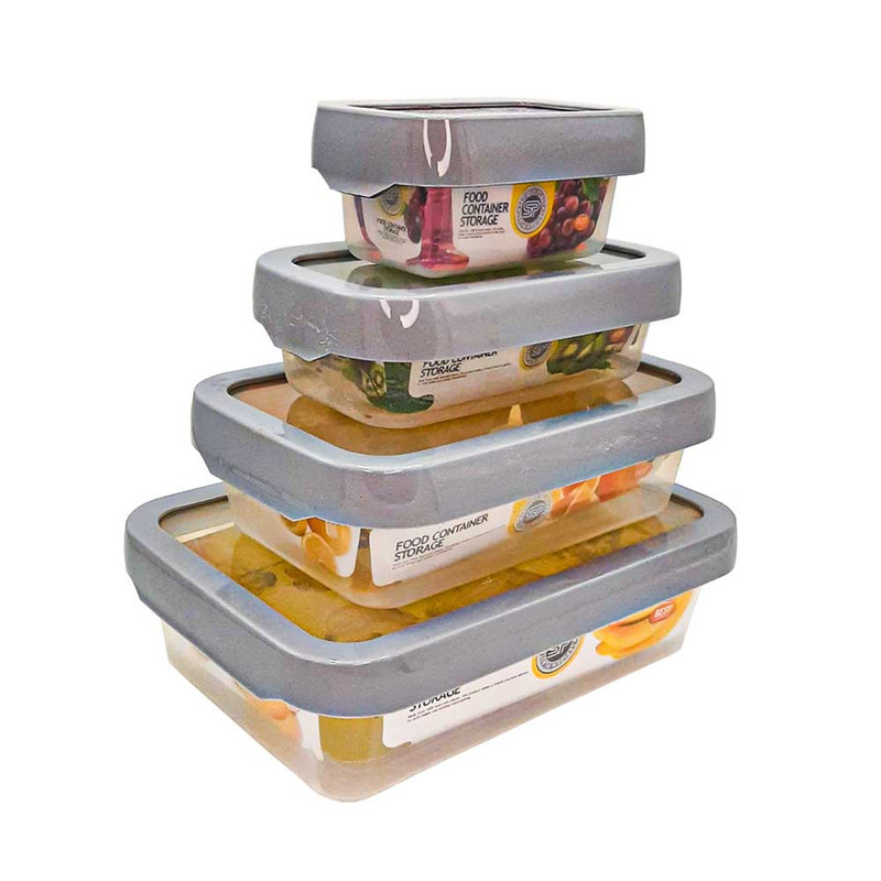 ظرف نگهدارنده کیپاسان مدل سپید پلاست مجموعه 4 عددی