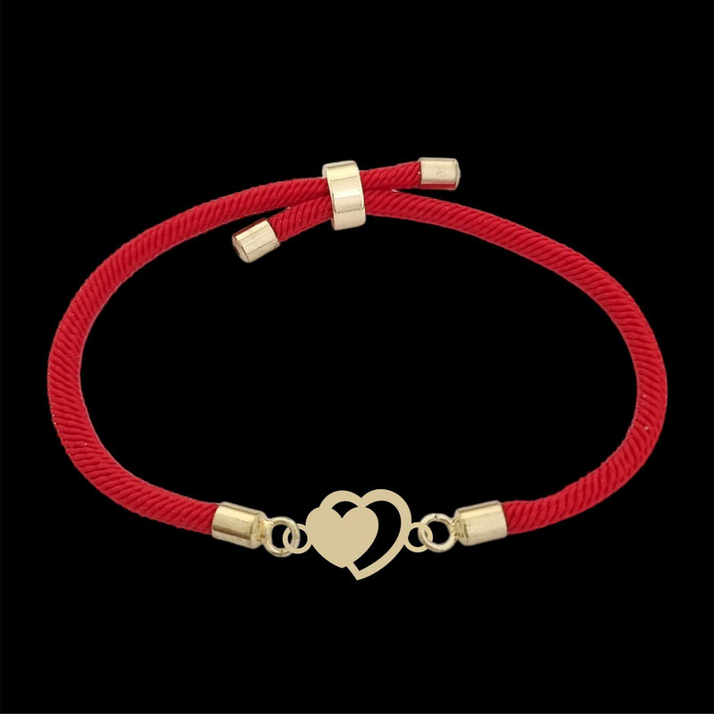 دستبند طلا 18 عیار زنانه لیردا مدل قلب 6900 thr