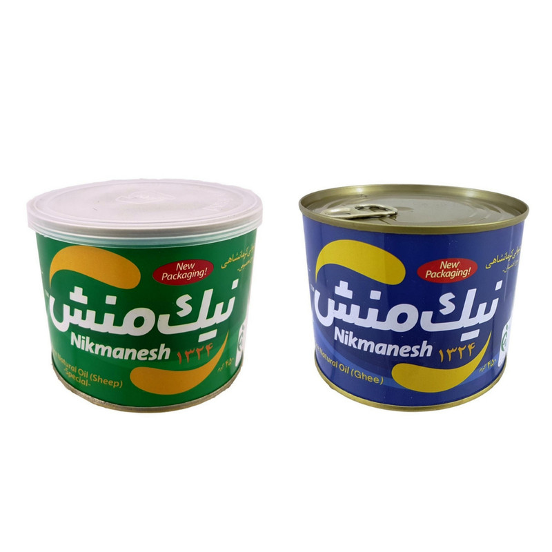 روغن حیوانی گاوی و روغن حیوانی گوسفندی نیک منش- 450 گرم بسته 2 عددی
