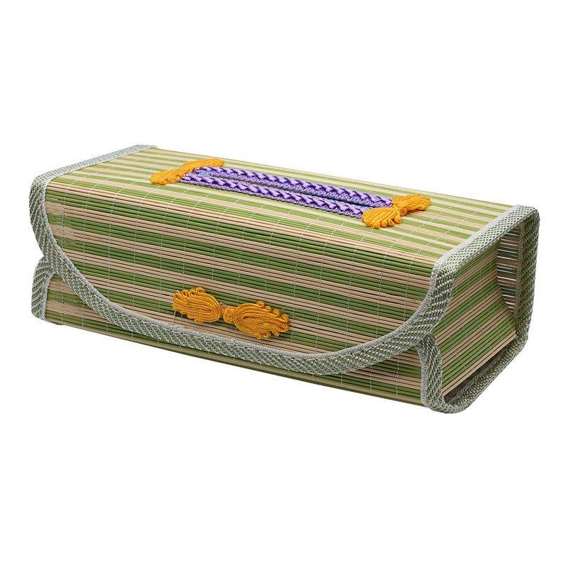 جای دستمال کاغذی مدل حصیری کد 04