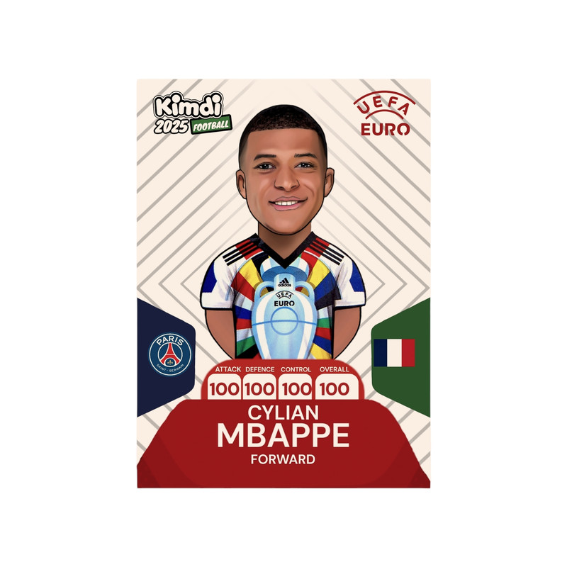 اسباب بازی شانسی کیمدی مدل پرمیوم یورو امباپه 2025 کد permium euro