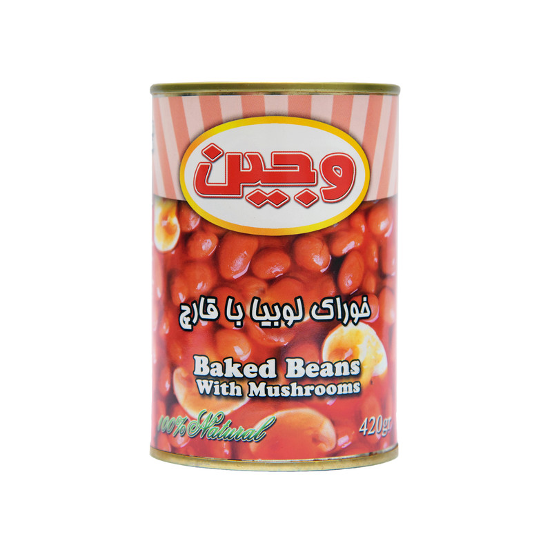 خرید و قیمت کنسرو لوبیا و قارچ وجین - 420 گرمی