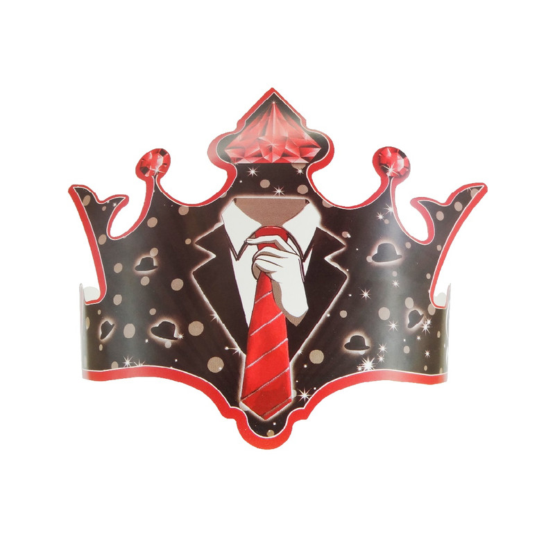 خرید و قیمت تاج تولد مستر تم طرح کراوات بسته 8 عددی