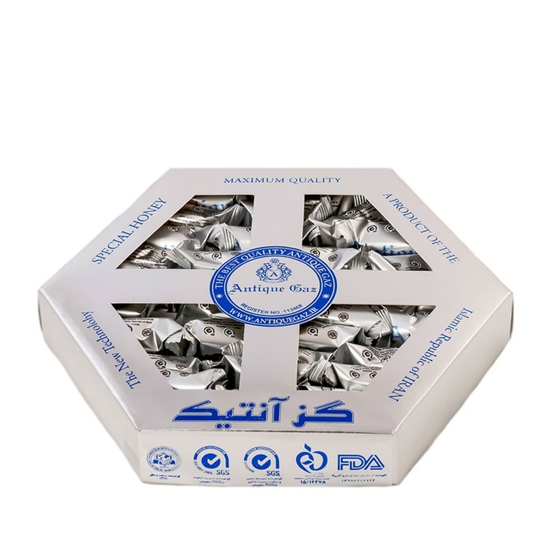 خرید و قیمت گز 40 درصد بادام آنتیک مقدار 450 گرم