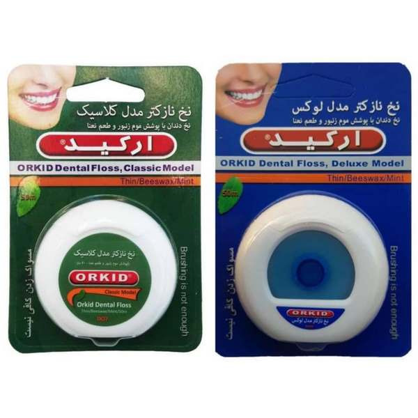 نخ دندان ارکید مدل لوکس و کلاسیک مجموعه 2 عددی