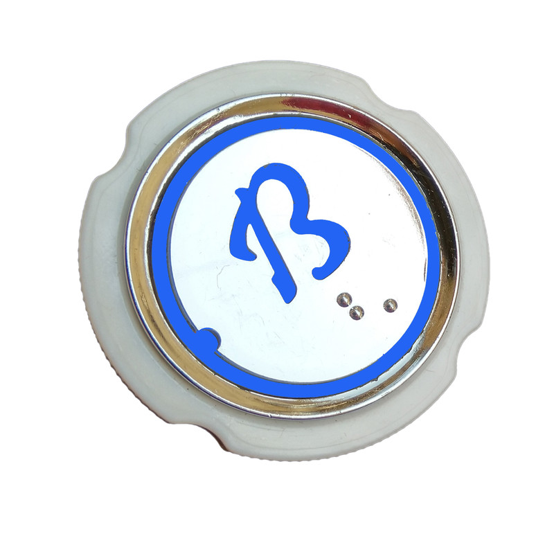 خرید و قیمت شستی احضار کابین آسانسور آلومین لیفت مدل AL7002-BB