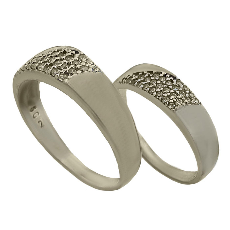 خرید و قیمت ست انگشتر نقره مدل RS2060 مجموعه دو عددی