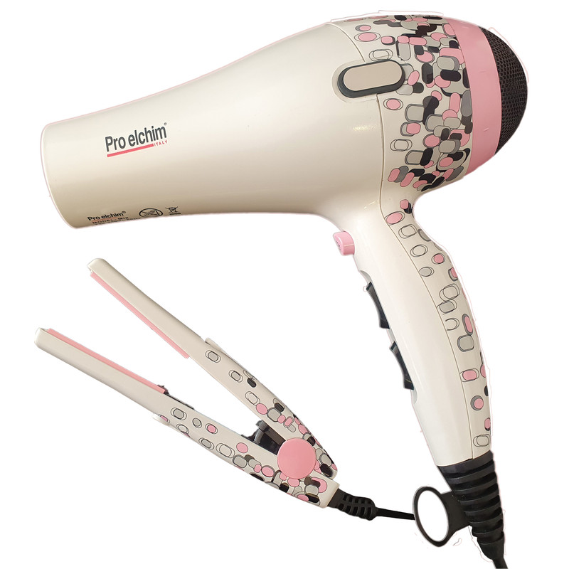 خرید و قیمت سشوار پرو الشیم مدل MIX به همراه اتو مو