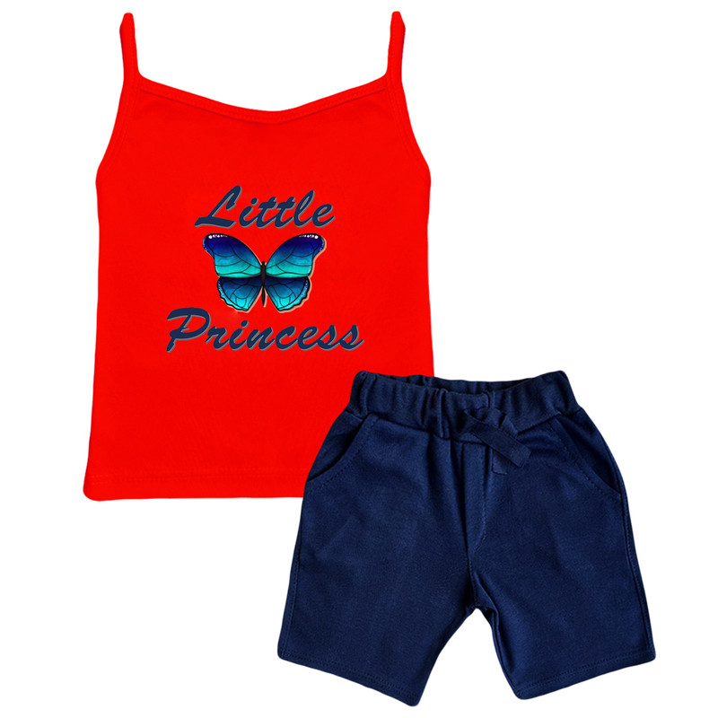 خرید و قیمت ست تاپ و شلوارک دخترانه نیل کوک مدل Ltl PRNCS3