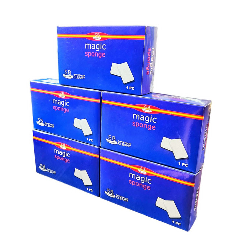پد نظافت اس بی مدل magic sponge بسته 5 عددی