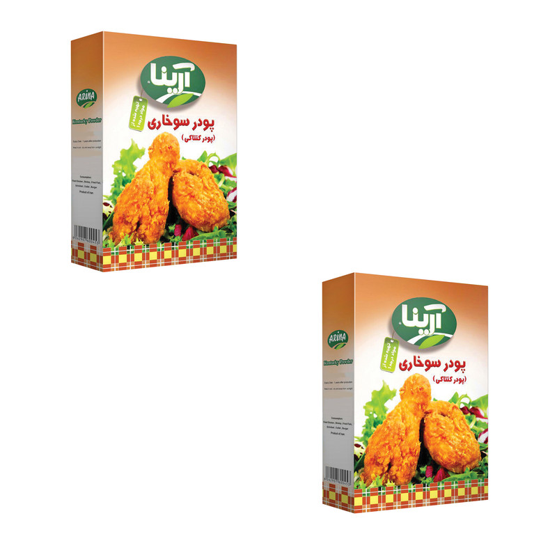 خرید و قیمت پودر سوخاری آرینا - 200 گرم بسته 2 عددی