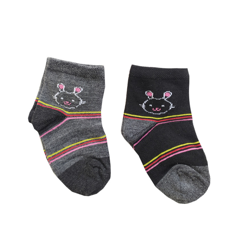 جوراب نوزادی لیمونار گالری مدل خرگوش 7 بسته دو عددی