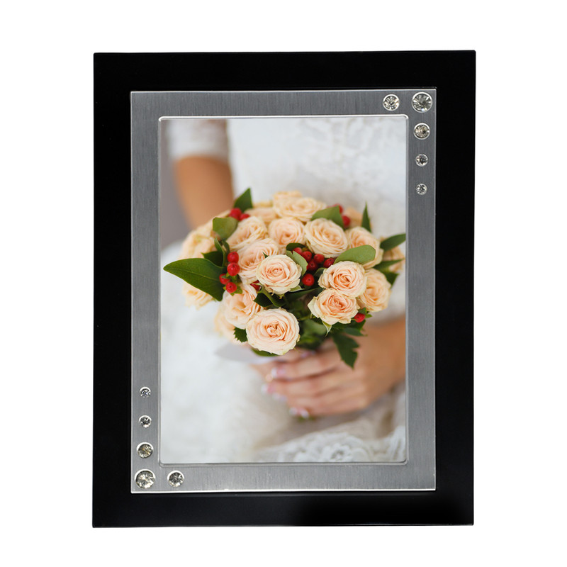 قاب عکس مدل دوقاب نگین دار 13x18