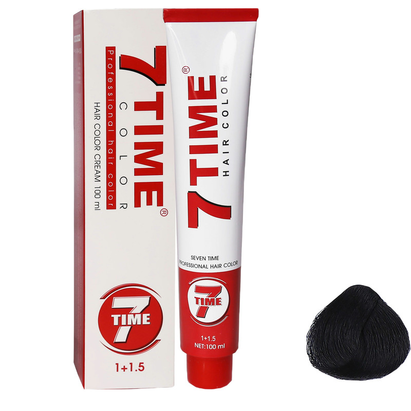 رنگ مو سون تایم شماره N.1 سری طبیعی حجم 100 میلی لیتر رنگ مشکی