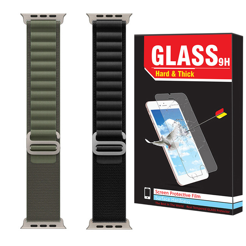 بند هارد اند تیک مدل Alpine Various Color مناسب برای اپل واچ 42 / 44 / 45 / 49 میلی متر مجموعه دو عددی