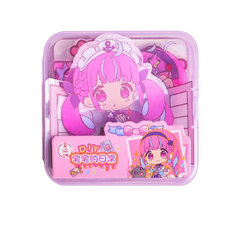 برچسب مدل برش خورده طرح دختر بسته 30 عددی