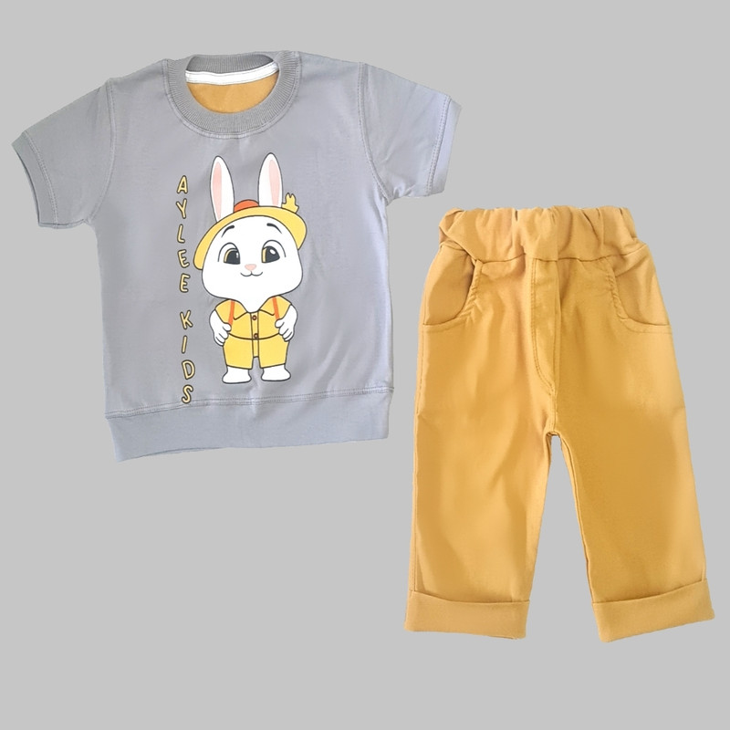 ست تی شرت و شلوار بچگانه مدل خرگوش کوچولو