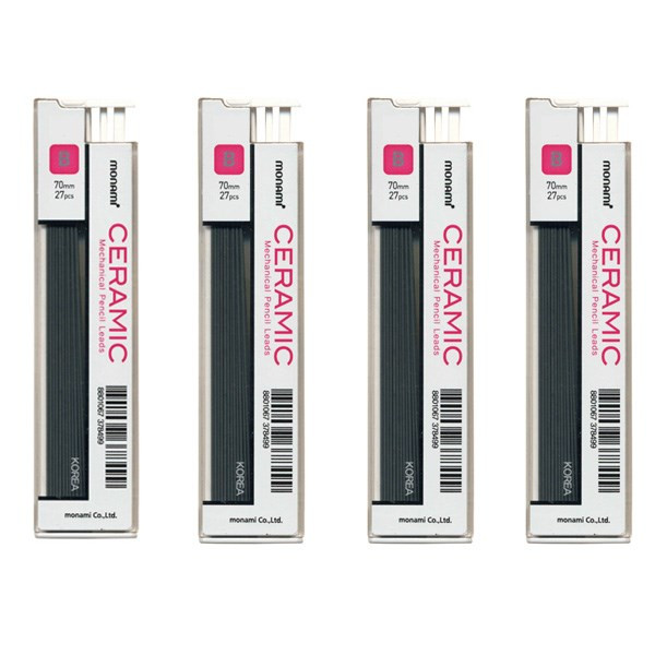 نوک مداد مکانیکی 0.7 میلی متری مونامی مدل Ceramic - بسته 4 عددی