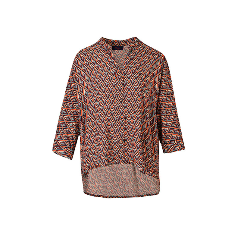 شومیز آستین بلند زنانه بادی اسپینر مدل 3033 کد 1 رنگ نارنجی