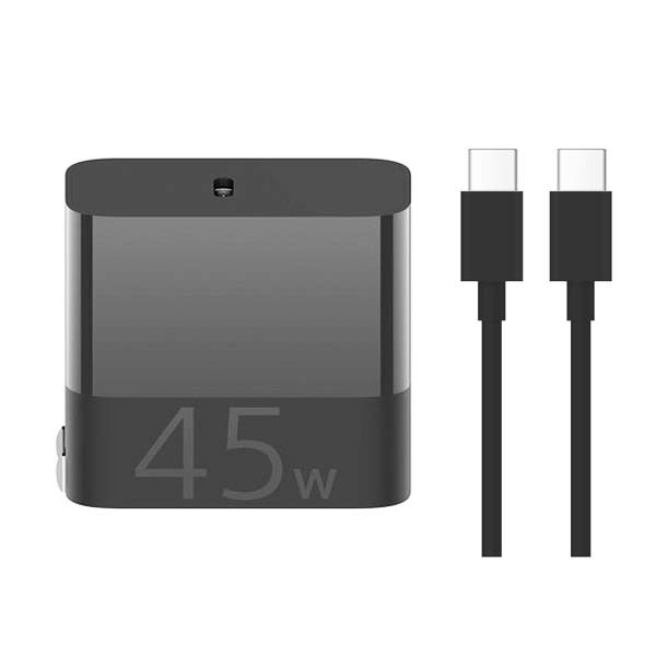 خرید و قیمت آداپتور شارژر زد ام آی مدل ha713 به همراه کابل تبدیل USB-C