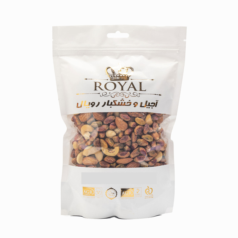 خرید و قیمت آجیل چهار مغز شور رویال - 250 گرم