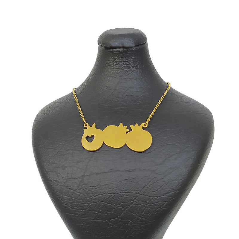 گردنبند زنانه استینلس استیل مدل انار