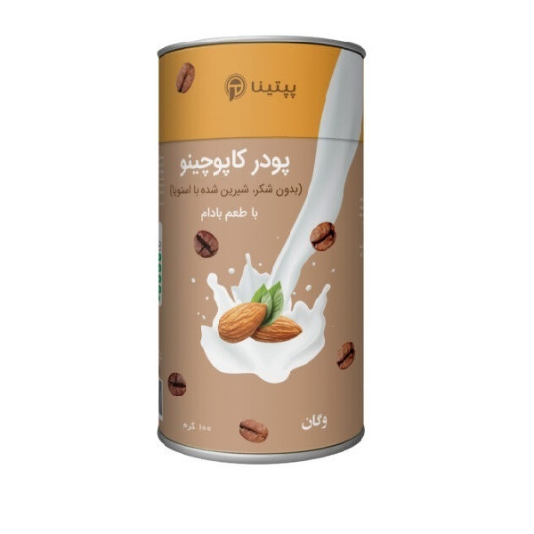 خرید و قیمت پودر کاپوچینو با طعم بادام پپتینا - 100 گرم