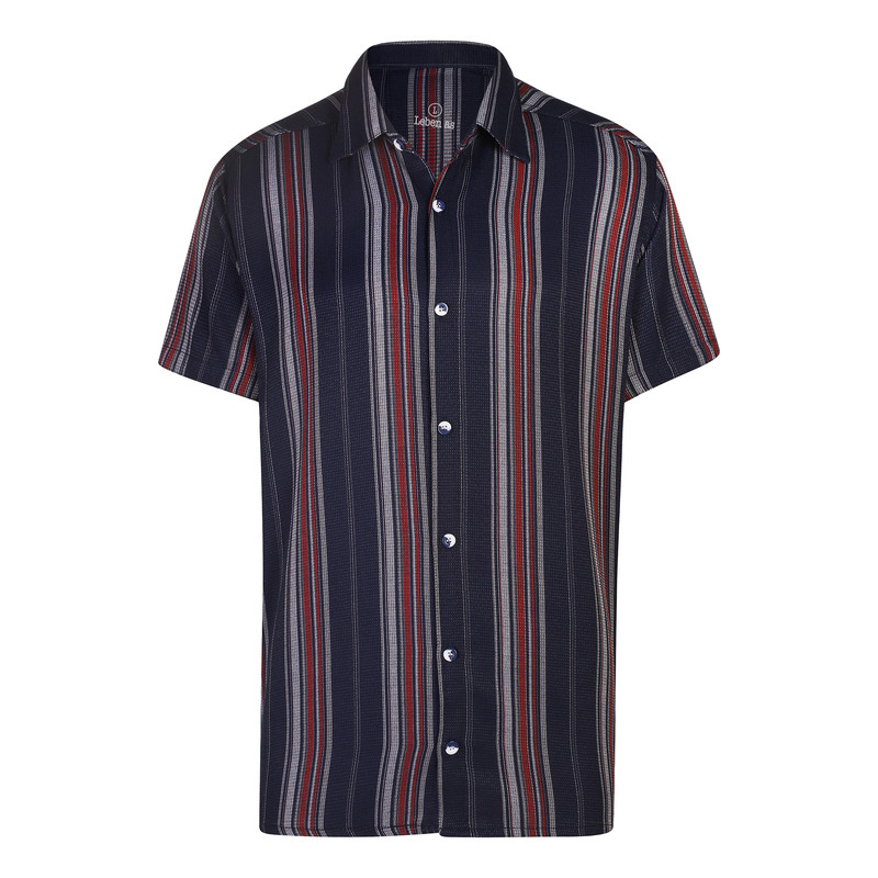 خرید و قیمت پیراهن آستین کوتاه مردانه لیبن اس مدل 0017 رنگ سرمه ای