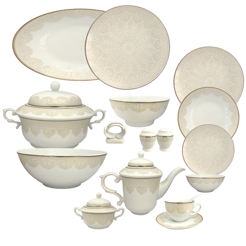 سرویس غذاخوری 97 پارچه شرکت صنایع چینی تقدیس مدل نوین کلاسیک