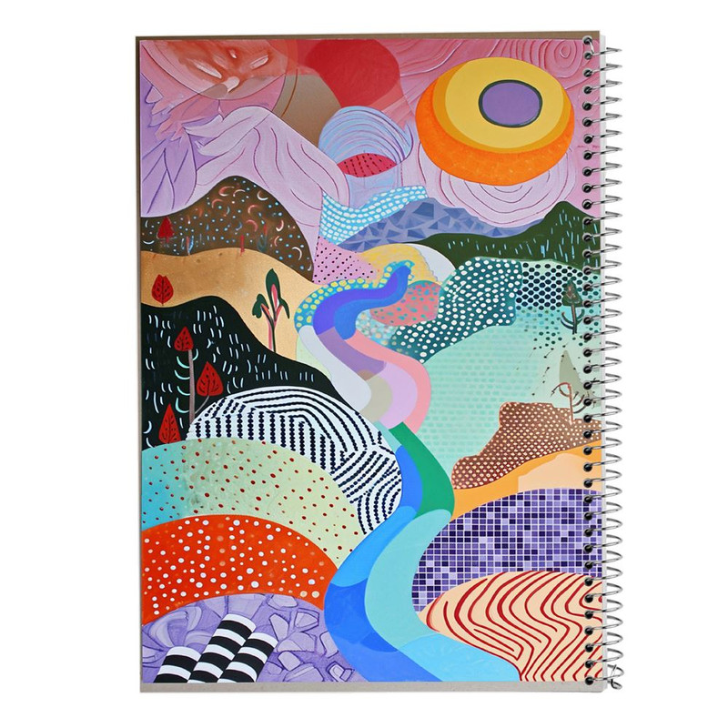 خرید و قیمت دفتر نقاشی 50 برگ مدوپد مدل اشکال فانتزی کد DF16380