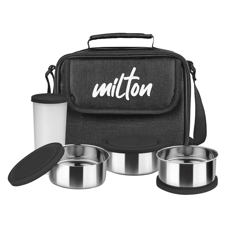 خرید و قیمت مجموعه ظروف سفری میلتون مدل Steel Combi مجموعه 5 عددی