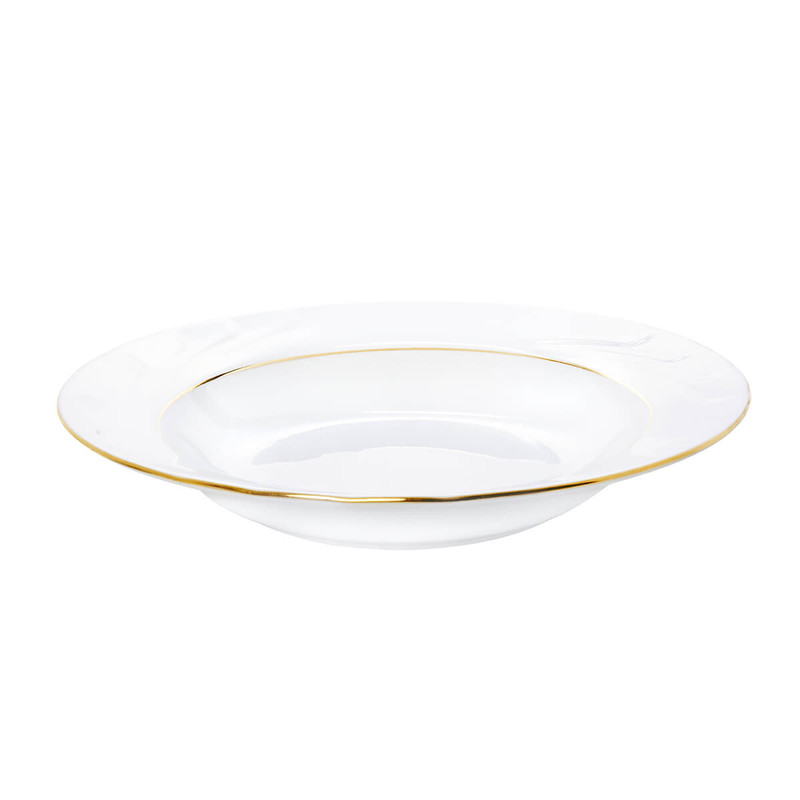 خرید و قیمت بشقاب خورش خوری مقصود مدل دو خط طلا کد23 بسته 12عددی