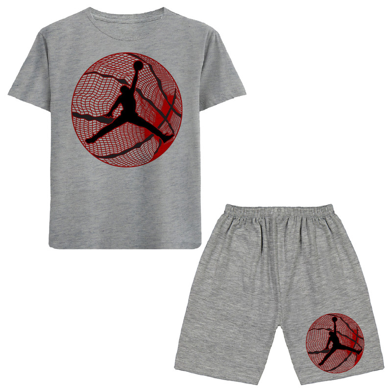 ست تی شرت و شلوارک پسرانه مدل A74