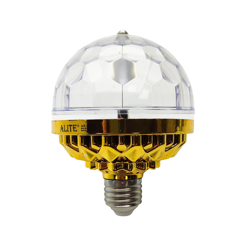 خرید و قیمت لامپ رقص نور 6 وات ای لایت مدل RGB گردان پایه E27