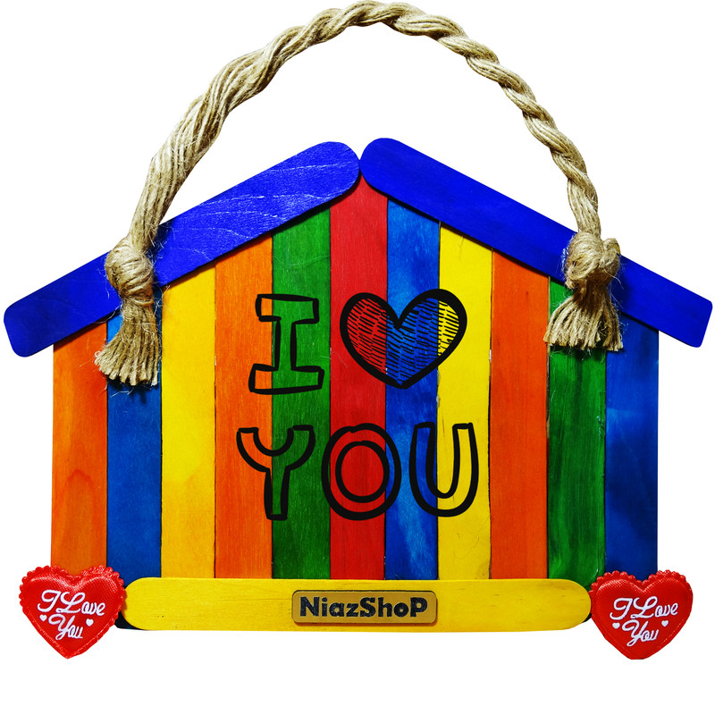 خرید و قیمت آویز تزیینی نیازشاپ مدل خانه عشق کد NP661