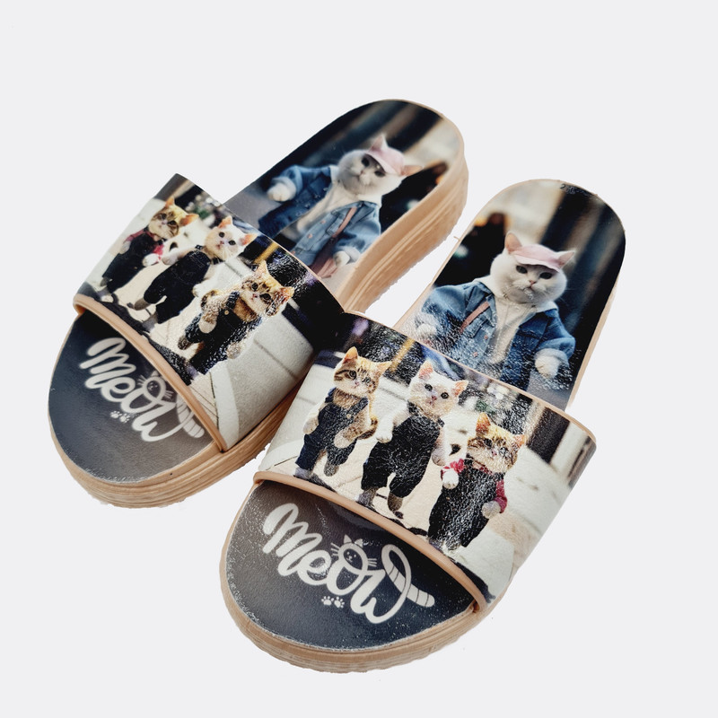 خرید و قیمت دمپایی بچگانه مدل گربه کد BBB_111